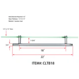 CLTB, Ladder Style Singled-Sided Pull Handle — CLTB18