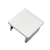CEC-40X40, End cap for 1 5/8" x 1 5/8" slotted tube, Square — CEC-40X40 — Polished Stainless Steel