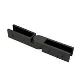CY18, Square, Adjustable Railing/Fence Glass Clamp for 3/8″ or 1/2″ — CY18 — Matte Black