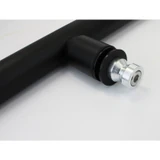CLP Ladder Style, Back-to-Back Pull Entrance Door Handle, Stainless Steel 304 Tube in 1/16" Thickness — CLP24-MB — Matte Black — CLP24