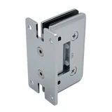 CC0L337, Adjustable Wall Mount 'H' Back Plate Hinge for Frameless Shower Door — CC0L337