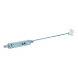 FB1, Flush Bolt 11″ Rod w/ Guides — FB1-AL — Clear Anodized