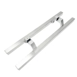 CSQLPO24,1-1/4" X24"X12"(CTC), 24" Square Ladder Pull Handle , Back to Back, Offset — CSQLPO24-PSS — Polished stainless steel