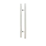 CSQLP Square Ladder Pull, Back-to-Back Entrance Door Handle, Stainless Steel 304 Tube in 1/16" Thickness — CSQLP60-SSS — Brushed Stainless Steel — 60"