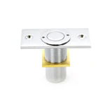 AMR208, CRL Dust Proof Keeper Non-Locking With Plate — AMR208 — Polished Chrome