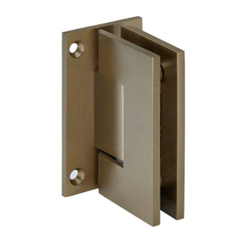 GEN037BBRZ,CRL Brushed Bronze Geneva 037 Series Wall Mount Full Back Plate Standard Hinge — GEN037BBRZ