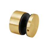 CSO21, 2" Ø Diameter Round Standoff for Glass Railing with 1" Projection, Stainless steel 316 — CSO21 — Brushed Gold