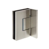 CEL044, Heavy Duty Adjustable Wall Mount offset Plate with Cover Plate Hinge, For 3/8"~1/2" Glass — CEL044BN