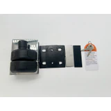 CY12-N, Swimming Pool 180° Glass to Glass Gate Latch, Door Lock With Key, For 3/8"-5/8" Glass Thickness — CY12-N — Polished Stainless Steel