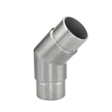CE135-424, 135° 2-Way Elbow Connector for 1-3/4″ OD Round Tube — CE135-424 — Brushed Stainless Steel