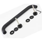 CM16512, Singled Side, Ø 1"X 12"(CTC), Solid Aluminum Straight Pull Handles. Clear Anodized — CM16512-MB — Matte Black