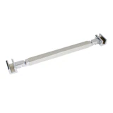 C2864, FRAMELESS SHOWER DOOR, SQUARE FIXED PANEL GLASS-TO-GLASS SUPPORT BAR — C2864A