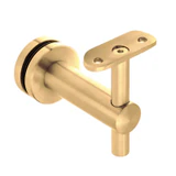 CHBR736, Glass Mount Handrail Bracket for Round Tube — CHBR736 — Satin Brass