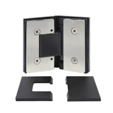 CEL045, Heavy Duty Glass-to-Glass 135° with Cover Plate Hinge, For 3/8"~1/2" Glass — CEL045MB