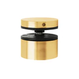 CSO21, 2" Ø Diameter Round Standoff for Glass Railing with 1" Projection, Stainless steel 316 — CSO21 — Brushed Gold