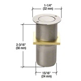 AMR207, Dust Proof Keeper — AMR207 — Brushed Nickel