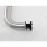 CM16512-SSS, Singled Side, Ø 1"X 12"(CTC), Brushed Stainless Steel Straight Pull Handles.