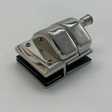 CY12S, Swimming Pool Glass Door Lock-No Key For 3/8”-5/8 Thickness Glass — CY12S — Polished Stainless Steel