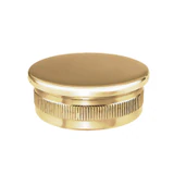 CEC-424, Flat End Cap for Ø 1 3/4" diameter Round Handrail Tube — CEC-424 — Brushed Gold