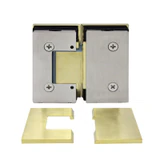 CEL180, Heavy Duty Adjustable Glass-to-Glass 180° with Cover Plate Hinge, For 3/8"~1/2" Glass — CEL180SB