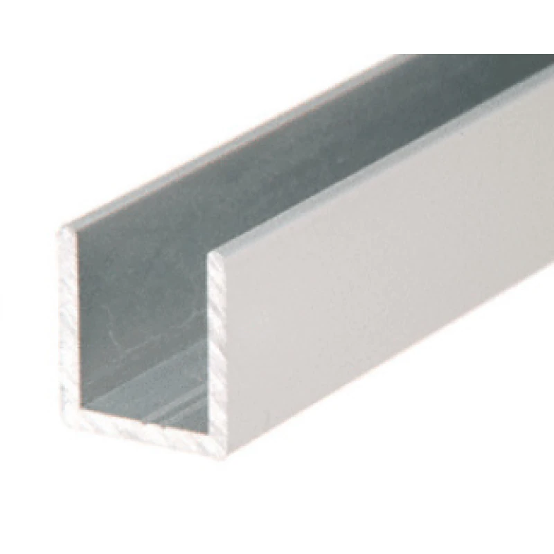 CSDCD12, Polished Chrome, U Channel for 1/2" Shower Door Fixed Panel — CSDCD12