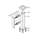 CAGT370, Surface Mount Spigot — CAGT370-MB — Matte Black