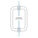 BM8X8BBRZ,CRL Brushed Bronze 8" BM Series Tubular Back-to-Back Pull Handle