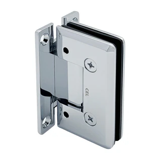 CC0L337, Adjustable Wall Mount 'H' Back Plate Hinge for Frameless Shower Door — CC0L337