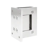HW037,Hydraulic Wall Mount Hinge, for 3/8~1/2 Glass, 1 set (1 x spring + 1x hydraulic) — HW037-CH — Polished Chrome