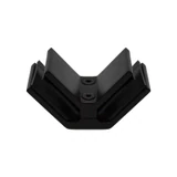 CGTGS90, 90 degree corner Railing clamp, glass to glass, for 3/8" & 1/2" Glass — CGTGS90 — Matte Black