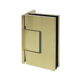 CEL044, Heavy Duty Adjustable Wall Mount offset Plate with Cover Plate Hinge, For 3/8"~1/2" Glass — CEL044SB