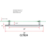 CLTB, Ladder Style Singled-Sided Pull Handle — CLTB24