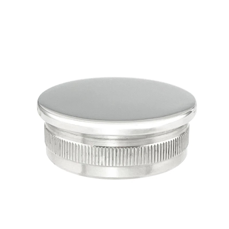 CEC-424, Flat End Cap for Ø 1 3/4" diameter Round Handrail Tube — CEC-424 — Polished Stainless Steel