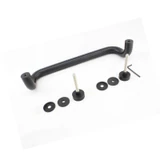 CM17410, Ø 1 X 10"(CTC), Solid Aluminum Singled-Side Offset Pull Handles — CM17410-MB — Matte Black