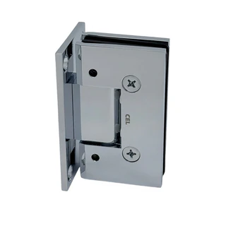 CV1E337, Adjustable Wall Mount Full Back Plate Hinge for Shower Door — CV1E337