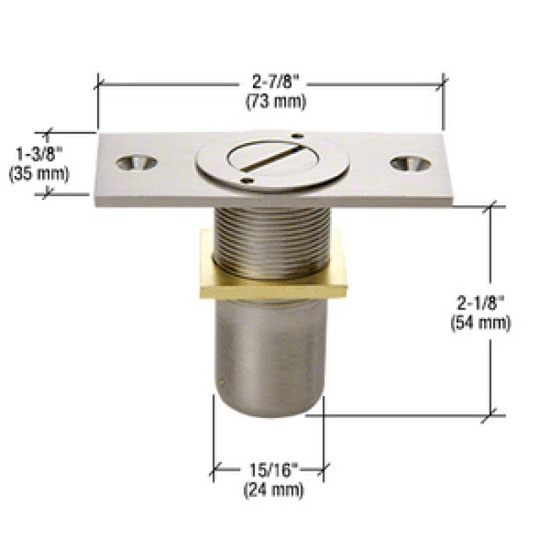 AMR209, CRL Dust Proof Keeper Locking Option — AMR209 — Brushed Nickel
