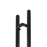 CLPO84-MB, (2-M1), Ø 1 1/4" X84"X72"(CTC), 84" Ladder Pull Handle Back to Back, Offset — CLPO84-MB — Matte Black