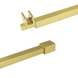 C2861, FRAMELESS SHOWER DOOR, SQUARE FIXED PANEL WALL-TO-GLASS SUPPORT BAR — C2861A