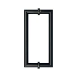 CMT, Round Tubing Mitered Corner Back to Back Pull Handle — CMT12X12