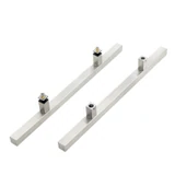 CSQLP Square Ladder Pull, Back-to-Back Entrance Door Handle, Stainless Steel 304 Tube in 1/16" Thickness — CSQLP24-SSS — Brushed Stainless Steel — 24"