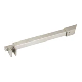 C2863, FRAMELESS SHOWER DOOR, SQUARE FIXED PANEL WALL TO GLASS SUPPORT BAR — C2863A