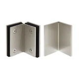 CSB290G, 90° Glass-to-Glass heavy Duty Bracket, WITH COVER — CSB290GBN