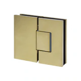 CEL180, Heavy Duty Adjustable Glass-to-Glass 180° with Cover Plate Hinge, For 3/8"~1/2" Glass — CEL180SB