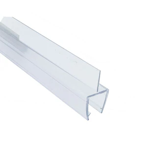 CP660BR12, Bottom Rail With Wipe for 1/2" Glass — CP660BR