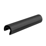 CCPD424, "Round Cap Railing Ø 1-1/2"* 1/16" with slot size 1"x 1" — CCPD424 — Matte Black — 120"