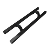 CSQLPO24,1-1/4" X24"X12"(CTC), 24" Square Ladder Pull Handle , Back to Back, Offset — CSQLPO24-MB — Matte black