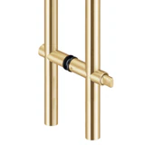 CLLP, Locking Ladder Pull, 304 tube in 1/16" thickness — CLLP48 — Brushed Gold — 48"