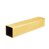 CST4040-19FT, Square Handrail Tube 19ft Length, 1-1/2" x 1-1/2" x 1/16", SS316 Tube — CST4040-19FT — Brushed Gold