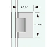 CV1E092, 90 Degree Glass-to-Glass Hinge