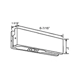 CPH10 Bottom Door Patch Fitting — CPH10 — Matte Black
